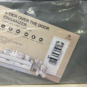 Gray 4-Tier Over the Door Organizer